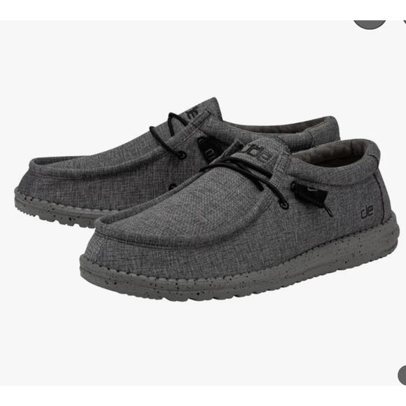 Hey Dude Wally Stretch Steel Men’s Size 12 - Picture 1 of 4